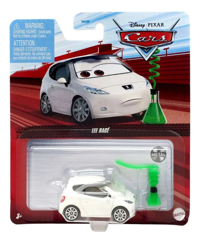 Auto Metal Lee Race Con Accesorio Cars Disney Pixar Mattel