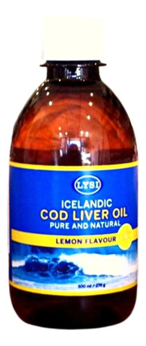 Aceite De Higado De Bacalao Lysi Importado Islandia 300ml Dw