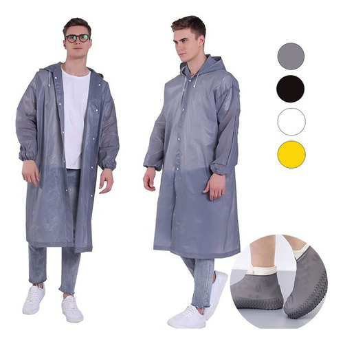 De Cubrezapatos Silicona Impermeable Lluvia+chubasquero