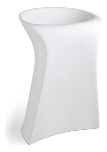 Pedestal Blanco Brillo De Porcelana Sanitaria Aqualia