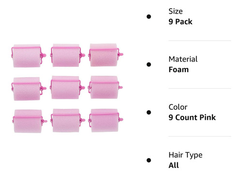Conair Foam Hair Rollers For Big Volume, Lift And Curl, F...