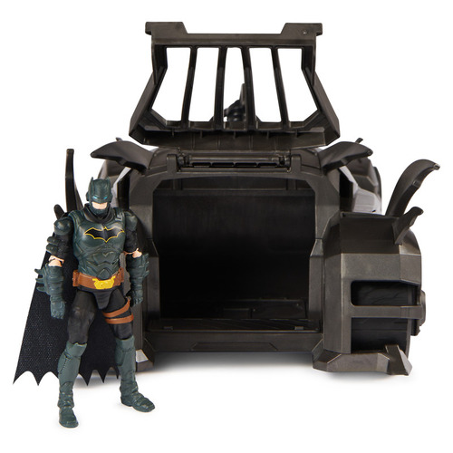 Dc Comics, Batimovil Con Figura Exclusiva De Batman De 10 Cm Batimovil