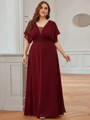 Vestido Largo Fiesta Elegante Xs talla Extr Con Manga Suelta