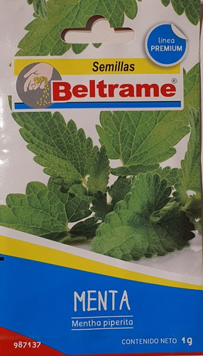 Semillas De Menta Piperita Aromatica Beltrame Huerta 