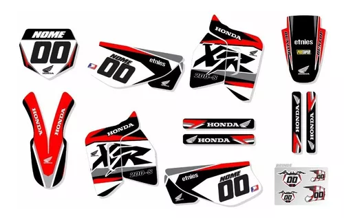 Kit Adesivo Moto Cross Trilha Xr 200 0,20mm