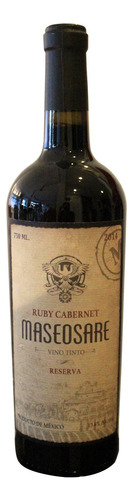 Vino Tinto Maseosare Reserva Ruby Cabernet 750 Ml