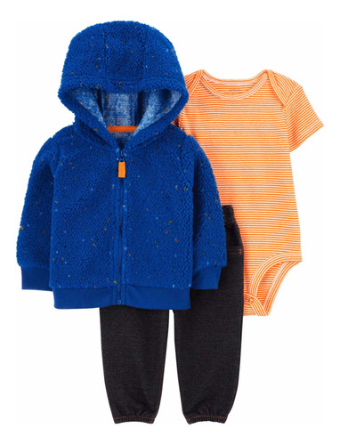 Carters Conjunto Sherpa Azul. Super Abrigado!!