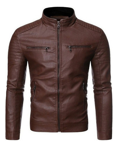 Gabardina Biker De Piel