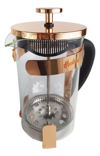 Set 3 Pz Cafetera Cobre 600 + 2 Tazas Termicas Hudson Bz3