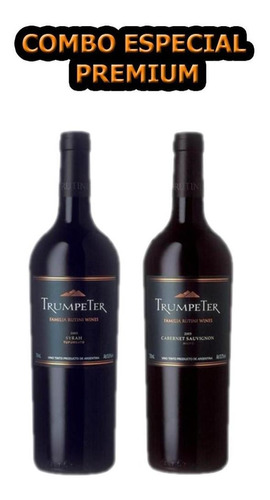 Promocion Combo X2 Trumpeter Clasico Syrah + Cabernet