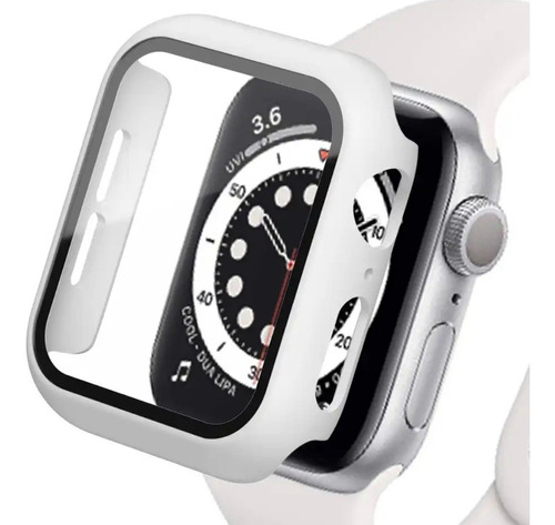 Funda Protectora Con Vidrio Para Apple Watch 45mm Serie 7, 8