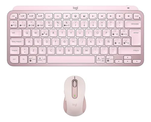 Mouse y teclado inalambrico rosa hotsell