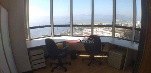 Imagem 8 de 23 de Magnífica Sala Comercial, Com Aproximadamente 160m², Totalmente Mobiliada E Com Uma Vista Deslumbrante - Sa0341