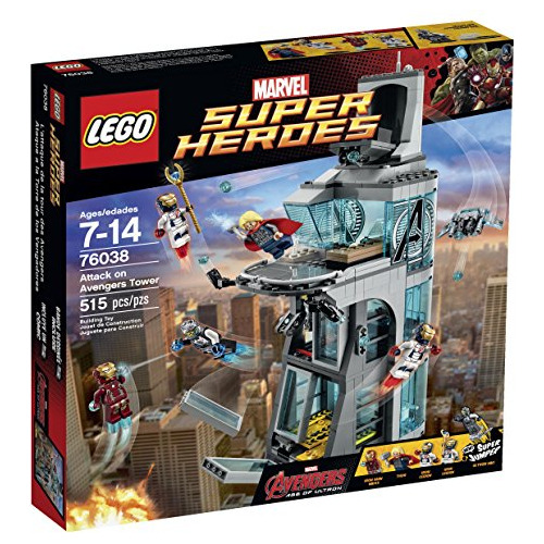 Los Superhéroes De Lego Atacan La Torre De Los Vengadores 76