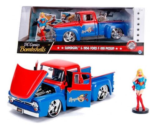 Supergirl Auto 1956 Ford F 100 Bombshells Coleccionable Dc