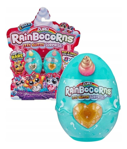 Rainbocorns Itzy Glitzy Pack X2 Huevos Unicornio Bunny Toys