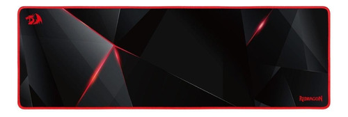 Mouse Pad gamer Redragon P015 Aquarius de goma xxl 300mm x 910mm x 3mm negro/rojo