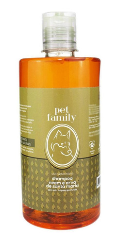 Shampoo Pet Para Cães E Gatos Repelente Natural 500ml