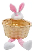 Comprar 6 Canastos Mimbre Nido Conejo De Pascua Resurrección Niños
