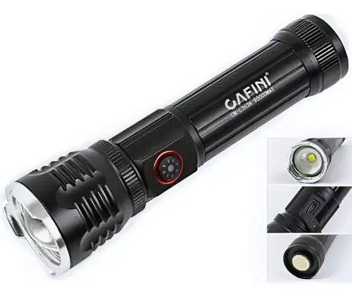 comprar Linterna Led Táctica Con Zoom Telescópico - Recargable