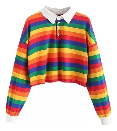 Blusas rayadas de colores clearance
