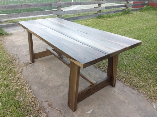 Mesa Estilo Campo - En Madera De Guayubira. -carpintero F