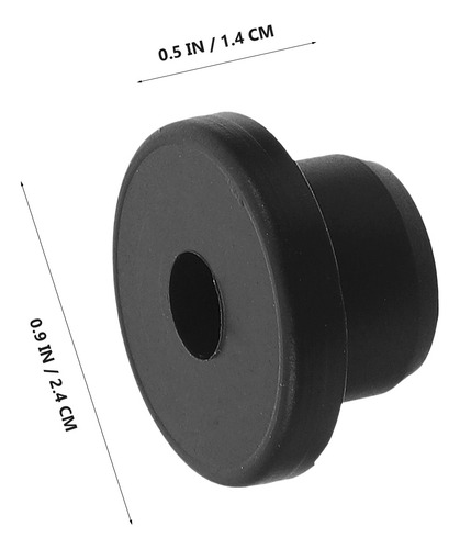 100 Unidades De Plugues De Silicone Perfurados Em Forma De T