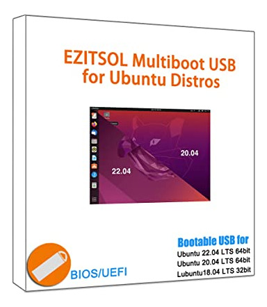 Ezitsol Ubuntu Usb 22.04 Y 20.04 De 64 Bits, Ubuntu 18.04 De