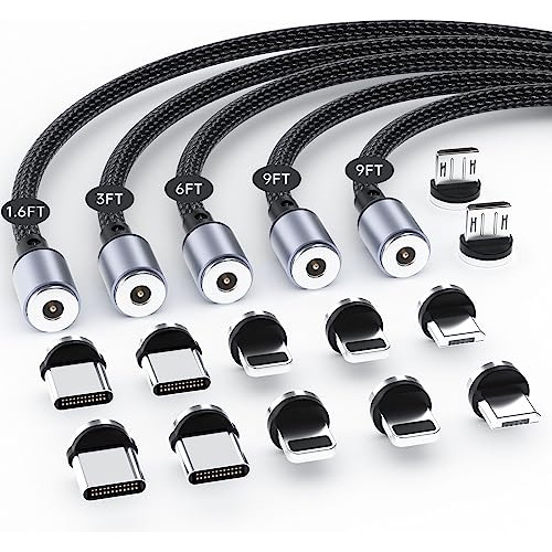 Cable De Carga Magnética Para Teléfonos Micro Type C E Iprod