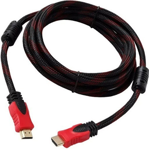Cable Hdmi 3 Metros Doble Filtro Mallado Punta Dorada Nuevo