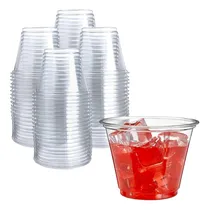 Comprar 250 Vasos De Plástico Desechables Transparentes De 9 Oz | Va