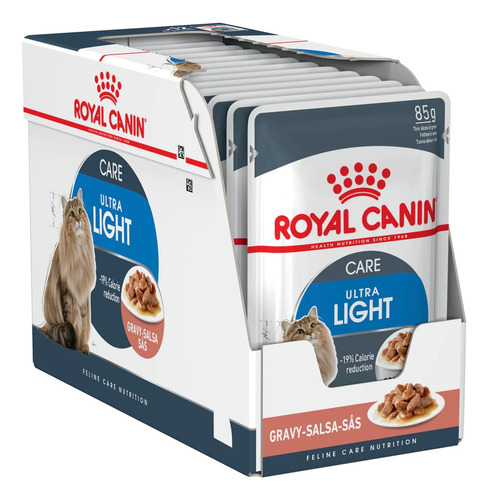 Ração Royal Canin Ultra Light Gato Sachê De 85g 12 Uni