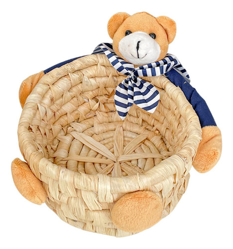 Linda Cesta De Almacenamiento Oso Hecho A Mano Decoración L