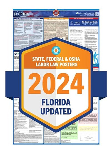 Póster De Última Ley Laboral De Florida De 2024 Cumpl...