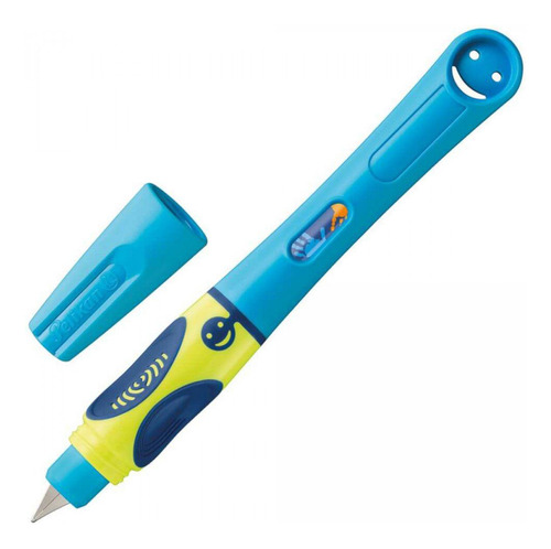 Caneta Tinteiro Infantil Pelikan Griffix Neon Fresh Blue