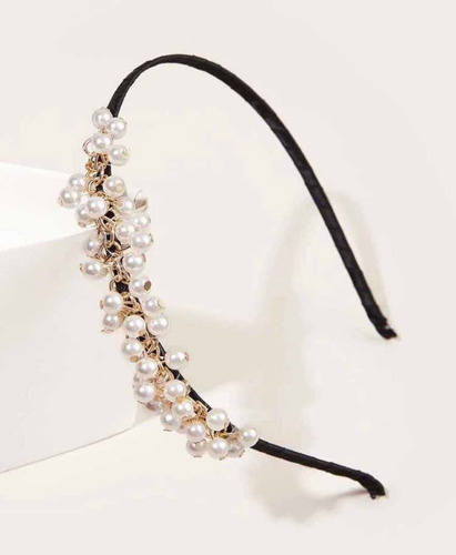 1 Diadema O Tiara Elegante De Perlas