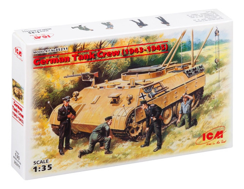 Figuras German Tank Crew 1943-1945 Escala 1/35 Icm 35211