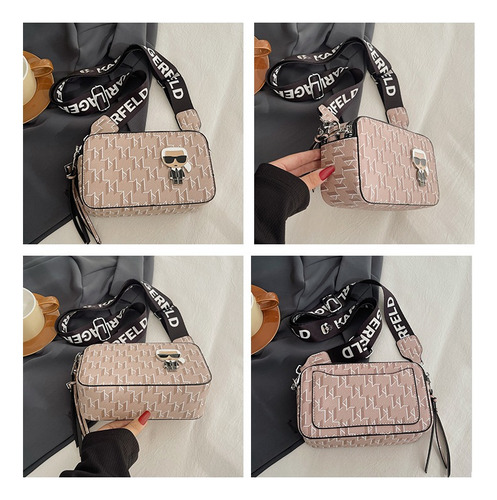 Bolso Bandolera De Piel Karl Lagerfeld Dos Paquetes