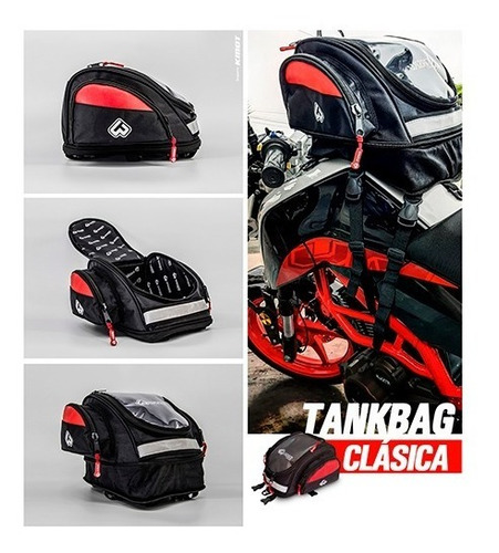 Mochila Para Tanque De Moto Tanquera Portadocumentos Tankbag
