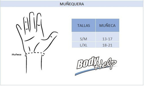 Muñequera Body Help Negro