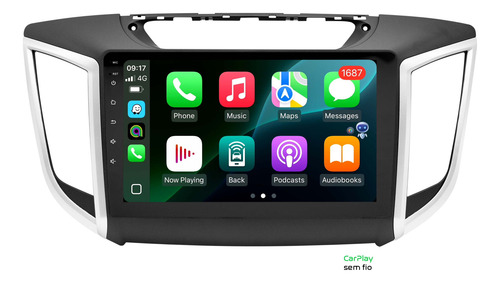 Multimidia Hyundai Creta Android 14 4gb Octacore 9p Voz 4g