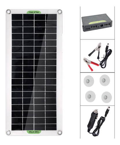 Panel Solar Para Coche, Viajes Al Aire Libre, 30 W, Energía