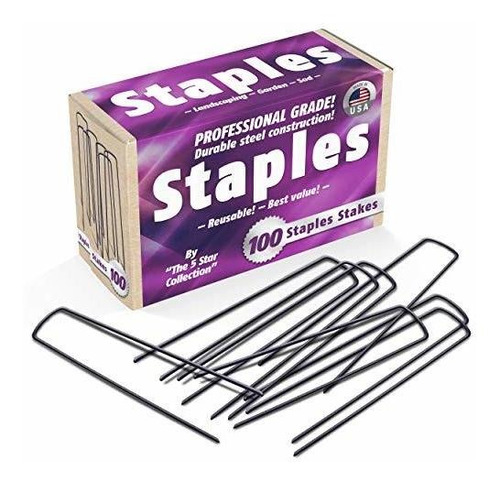 100 De 6 Pulgadas Jardín Paisaje Staples Stakes Pins - **** 