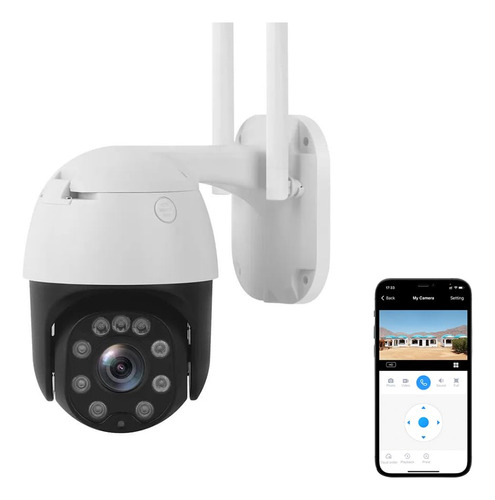 Secueye Camara Domo De 2mp Wifi/pan/inclinacion/zoom Con Cab