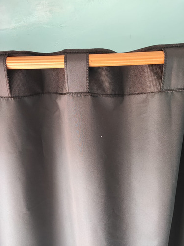 Cortinas Blackout Textil 210 Alto Negro
