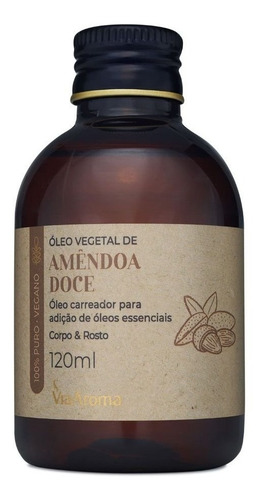 Oleo Vegetal De Amendoa Doce 120ml Via Aroma Tipo De Embalagem Frasco 120ml