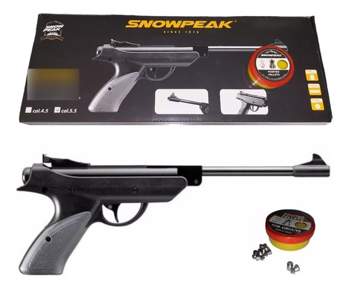 Pistola De Resorte Calibre 5.5mm + Postones Snowpeak Sp500