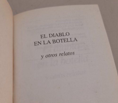El Diablo En La Botella Y Otros Relatos Robert L. Stevenson (Usado)