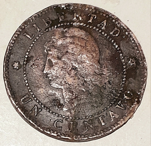 1 Centavo Patacon De Cobre 1890