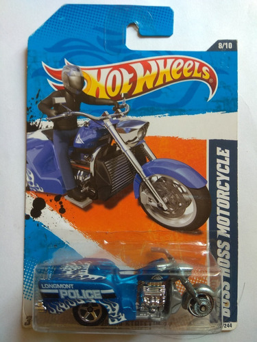 Hot Wheels Boss Hoss Motorcycle Moto Police Main 2011 Mt3